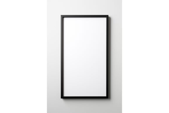 Black Border Picture Frame Mockup for Product Mockups and Graphics