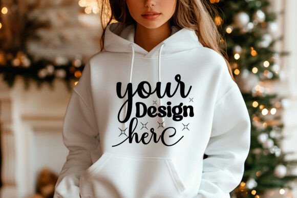 Christmas 18000 Women Hoodie Mockup 125 - A Graphic Design Asset for Product Mockups