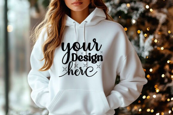 Christmas 18000 Women Hoodie Mockup 84 Graphics for Product Mockups