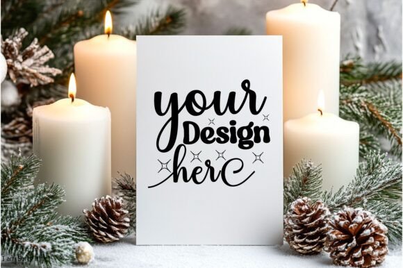 Christmas Card Mockup 23: A Versatile Graphic Design Asset for Product Mockups