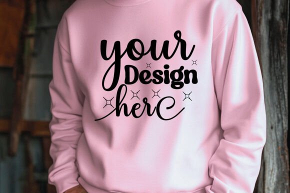 Christmas Gildan 18000 Mockup 106 for Graphics and Product Mockups