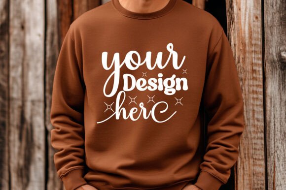 Christmas Gildan 18000 Mockup 39 for Product Mockups and Graphics