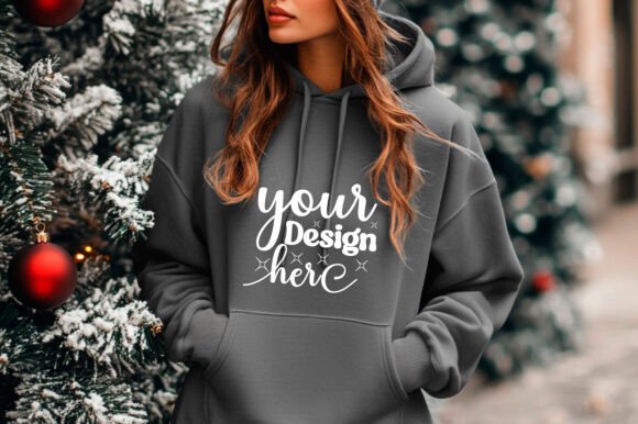 Christmas Girl Hoodie Mockup 23 for Graphics and Product Mockups