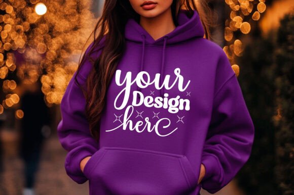 Christmas Girl Hoodie Mockup 59 for Product Mockups and Graphics