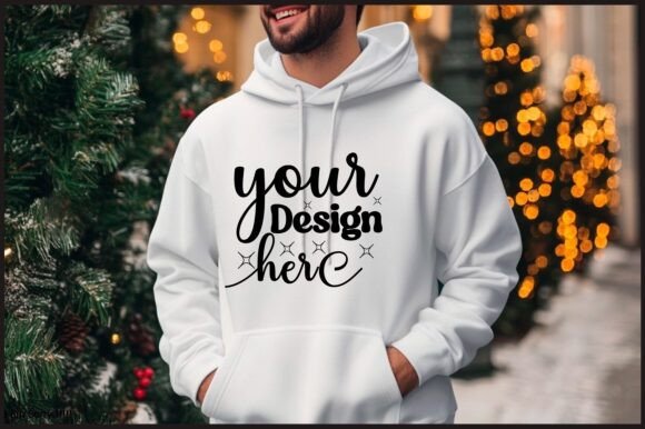 Christmas Hoodie Men Mockup 103: A Graphic Design Asset for Product Mockups