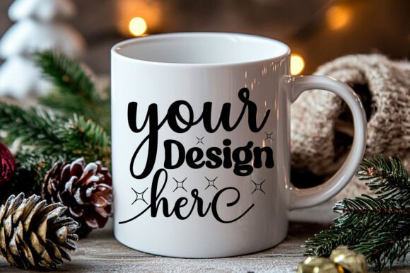 Christmas Mug Mockup Jpg Mockup 31 for Graphics and Product Mockups