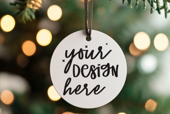 Christmas Ornaments Mockup 97 - A Festive Graphic Design Asset