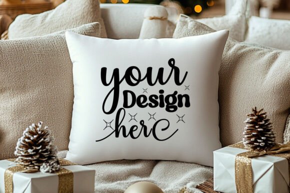 Christmas Pillow Mockup 115 - Graphics for Product Mockups