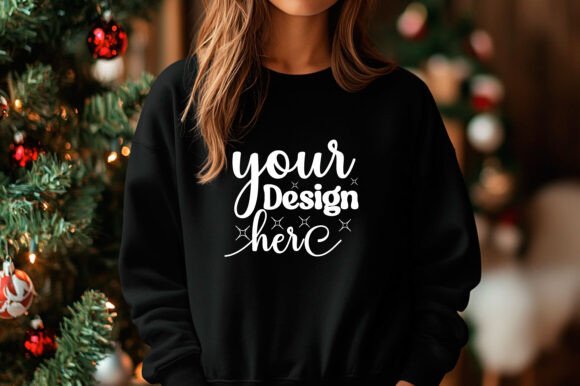 Christmas Sweater Mockup 14: A Festive Graphic Design Asset for Product Mockups