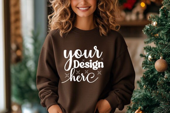 Christmas Sweater Mockup 61: A Festive Graphic Asset for Local Business Branding