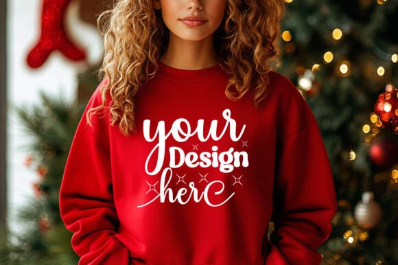 Christmas Sweater Mockup 76: A Playful Graphic for Product Mockups