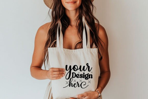 Christmas Tote Bag Mockup 109 for Product Mockups and Graphics