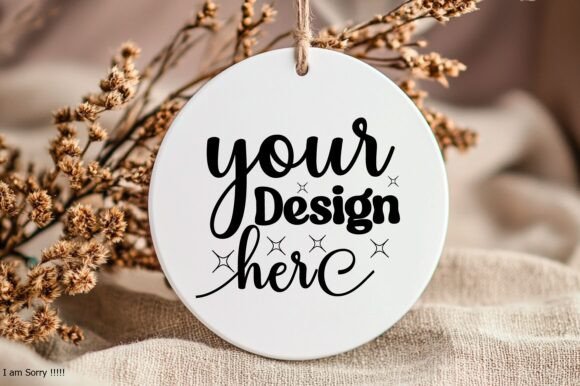 New Year Round Sign Mockup 45 for Graphics and Product Mockups
